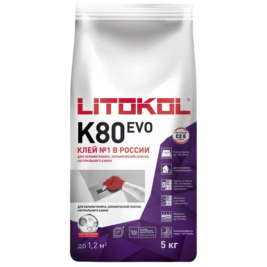 Купить LitoFlex K80-клеевая смесь 5kg Al.bag в Ростове-на-Дону #3