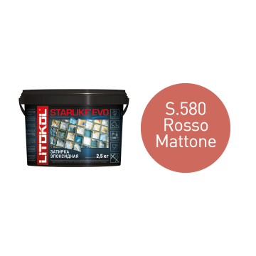 Купить STARLIKE EVO S.580 ROSSO MATTONE затир.смесь (2,5kg bucket) в Белгороде
