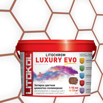 Купить LITOCHROM LUXURY EVO LLE 305 красный кирпич 2kg bucket в Москве