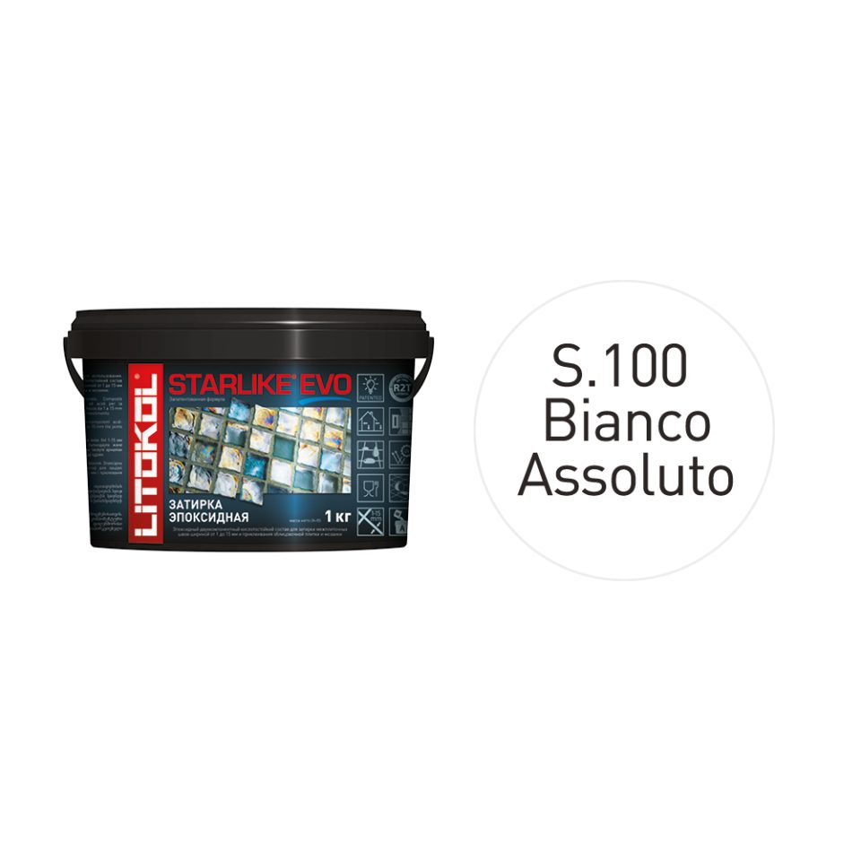 Купить STARLIKE EVO S.100 BIANCO ASSOLUTO затир.смесь (1kg bucket) в Ростове-на-Дону #2