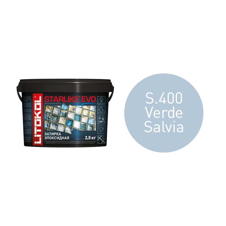 Купить STARLIKE EVO S.400 VERDE SALVIA затир.смесь (2,5kg bucket) в Ростове-на-Дону