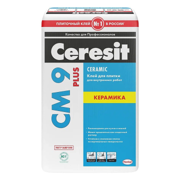 Купить Ceresit CM9/25кг Плиточный клей для керамической плитки внутри, РФ в Москве