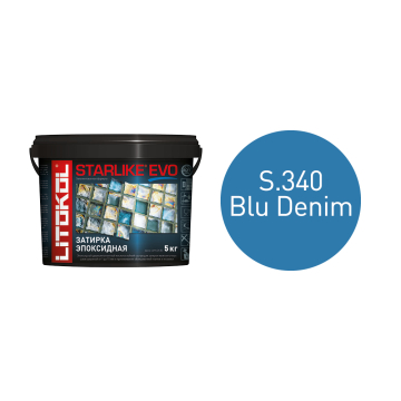 Купить STARLIKE EVO S.340 BLU DENIM затир.смесь (5kg bucket) в Уфе