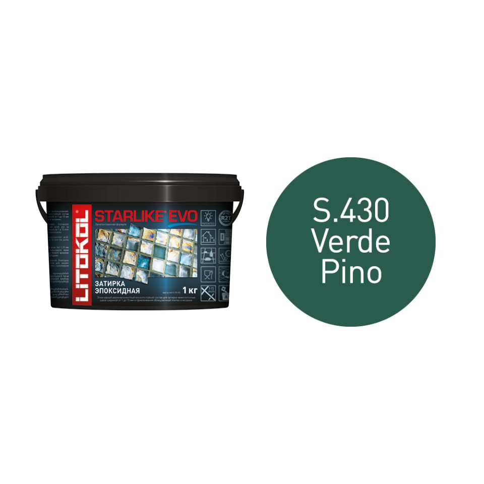 Купить STARLIKE EVO S.430 VERDE PINO затир.смесь (1kg bucket) в Ростове-на-Дону