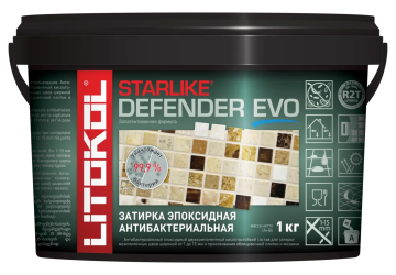 Купить STARLIKE Defender EVO S.240 MOKA эпоксидный состав для укладки и затирки мозаики и керамической плитки 2,0 kg bucket в Новосибирске