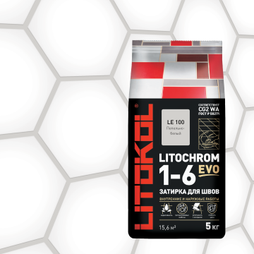Купить LITOCHROM 1-6 EVO LE 100 пепельно-белый 5kg Al.bag в Ростове-на-Дону