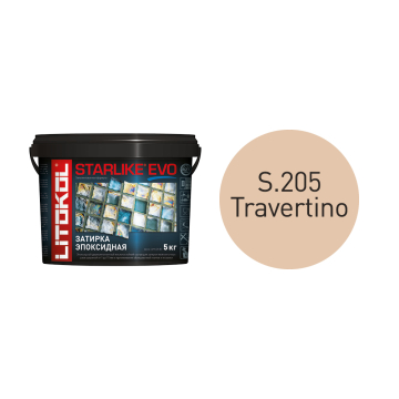 Купить STARLIKE EVO S.205 TRAVERTINO затир.смесь (5kg bucket) в Уфе