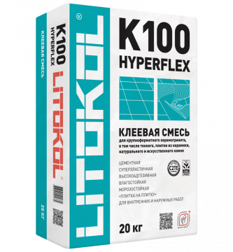 Купить HYPERFLEX K100 серый-клеевая смесь 20kg bag в Санкт-Петербурге
