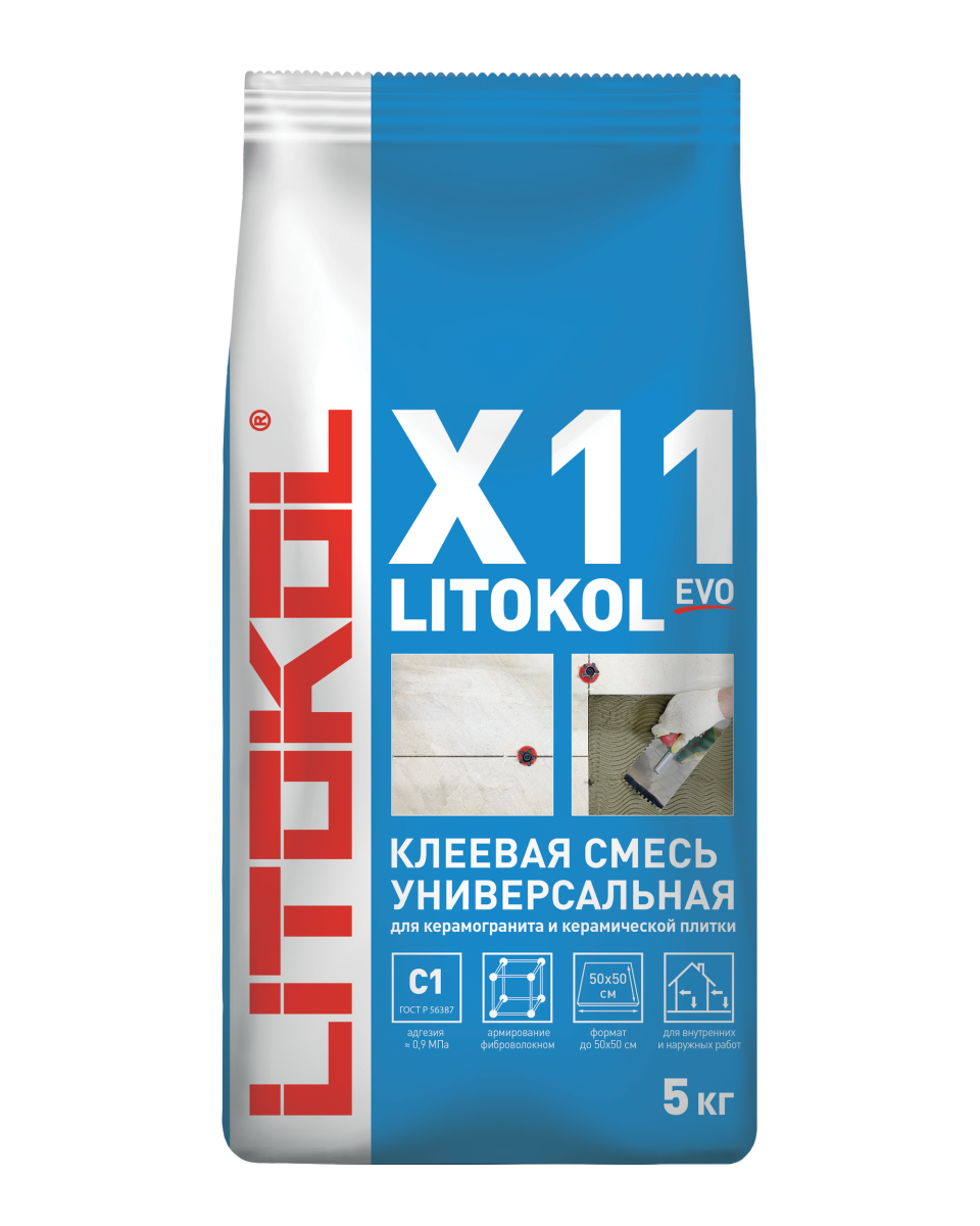 Купить LITOKOL X11 EVO-клеевая смесь 5kg Al.bag в Ростове-на-Дону
