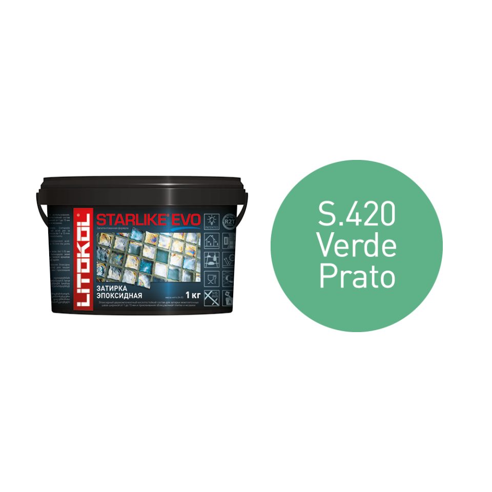 Купить STARLIKE EVO S.420 VERDE PRATO затир.смесь (1kg bucket) в Ростове-на-Дону