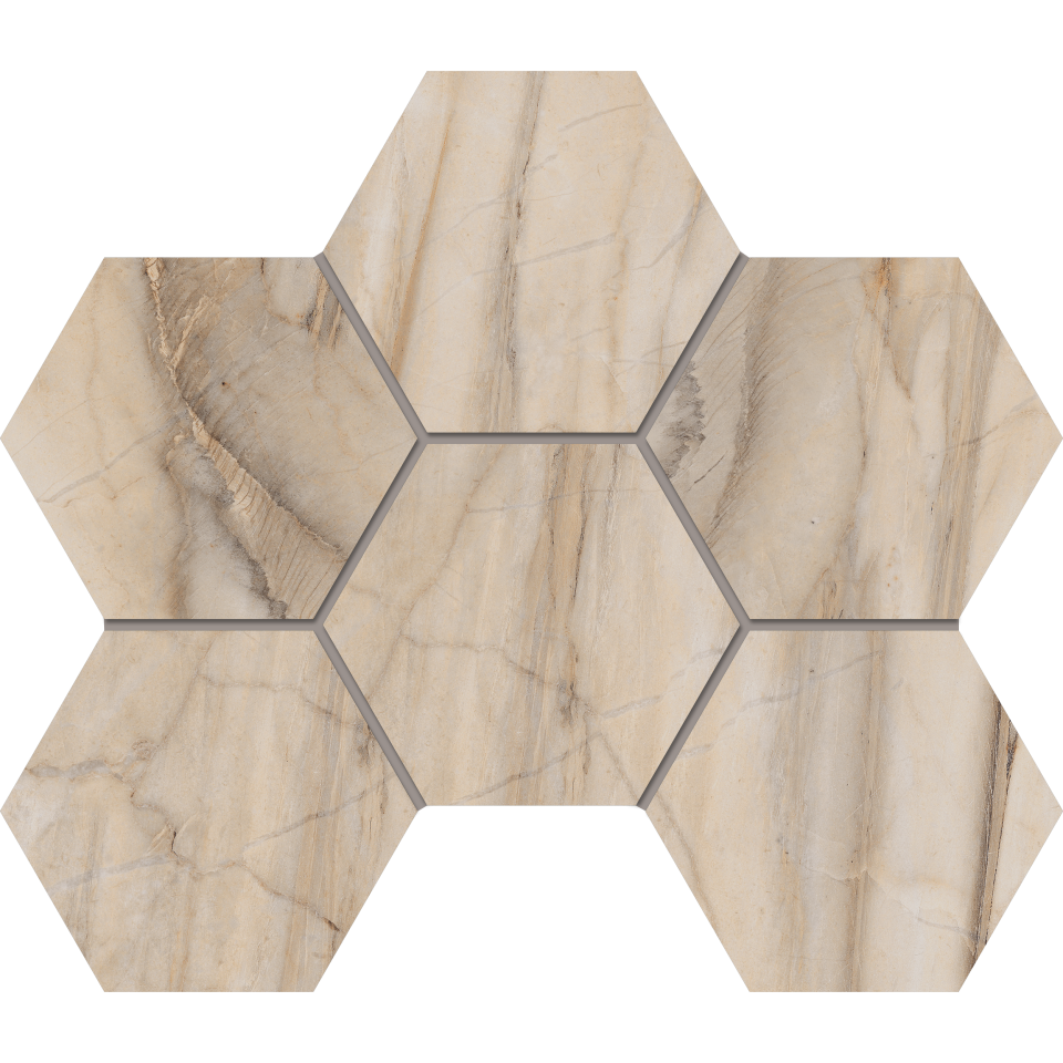 Купить Мозаика BR01 Гексагон 25x28,5x9 непол. в Ростове-на-Дону