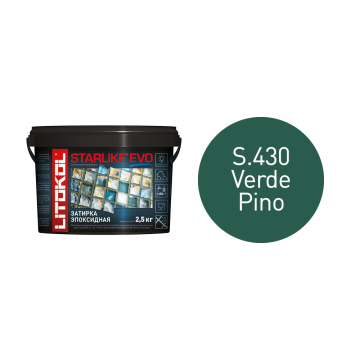 Купить STARLIKE EVO S.430 VERDE PINO затир.смесь (2,5kg bucket) в Белгороде