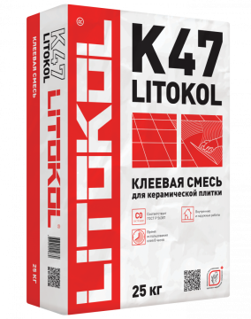 Купить LitoKol K47 серый-клеевая смесь 25kg bag в Уфе