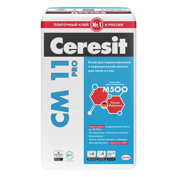 Купить Ceresit CM11/25кг, PRO Плиточный клей, РФ в Москве-3