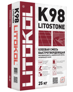 Купить LitoStone К98 серый-клеевая смесь 25kg bag в Санкт-Петербурге