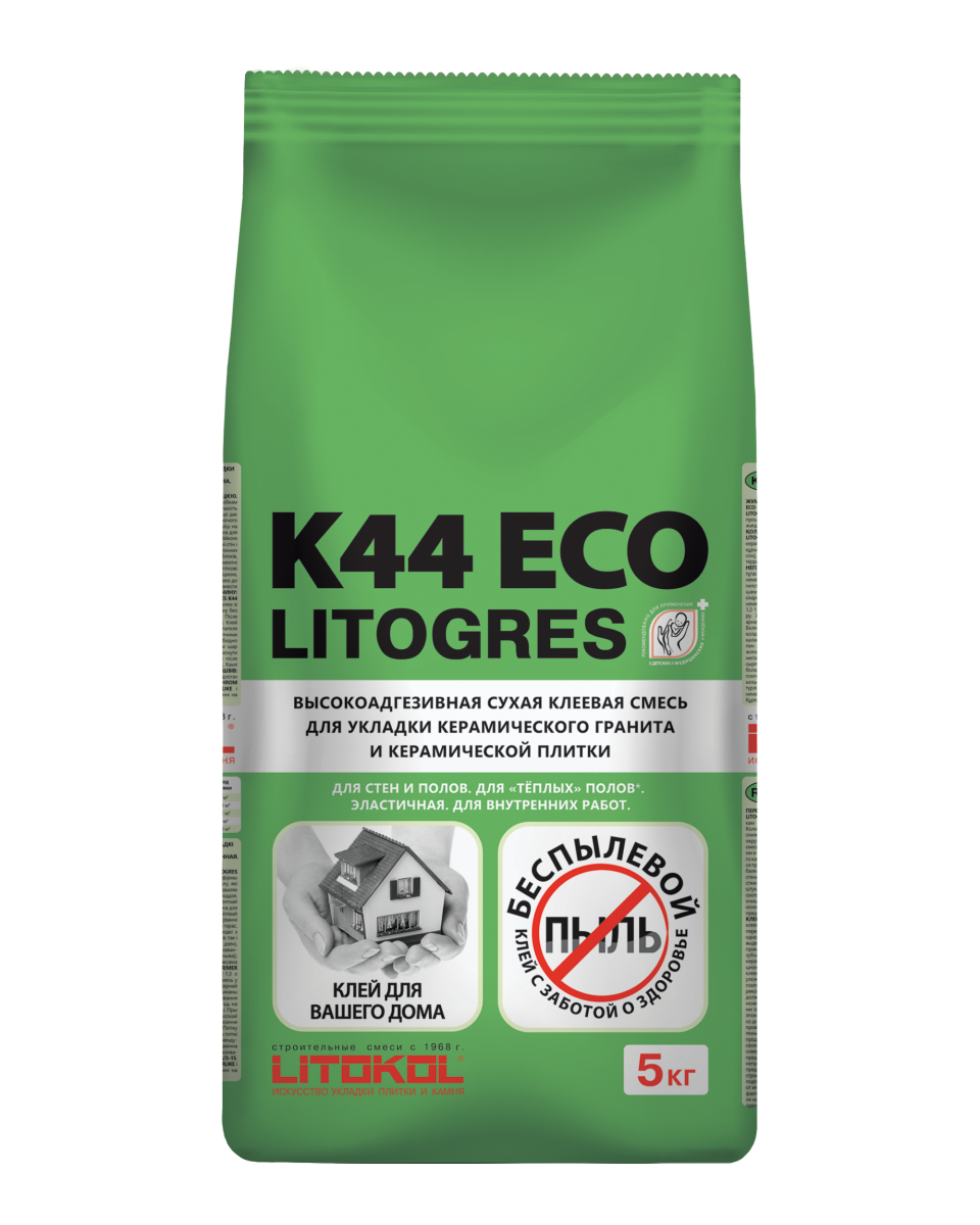 Купить Litogres К44 ECO- беспылевая клеевая смесь 5kg Al.bag в Ростове-на-Дону