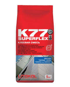 Купить SUPERFLEX K77 серый-клеевая смесь 5kg bag в Ростове-на-Дону #2