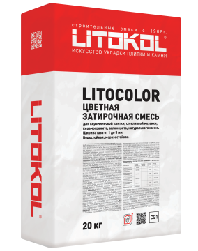 Купить LITOCOLOR L.10 светло-серая - затир. смесь 20kg bag в Москве