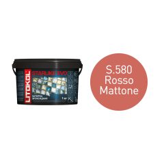 Купить STARLIKE EVO S.580 ROSSO MATTONE затир.смесь (1kg bucket) в Ростове-на-Дону