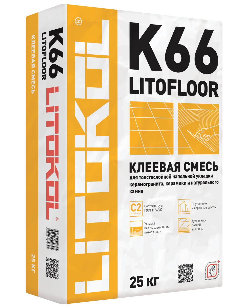 Купить LitoFloor K66-клеевая смесь 25kg bag в Ростове-на-Дону #2