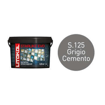 Купить STARLIKE EVO S.125 GRIGIO CEMENTO затир.смесь (2,5kg bucket) в Краснодаре