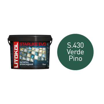 Купить STARLIKE EVO S.430 VERDE PINO затир.смесь (5kg bucket) в Белгороде