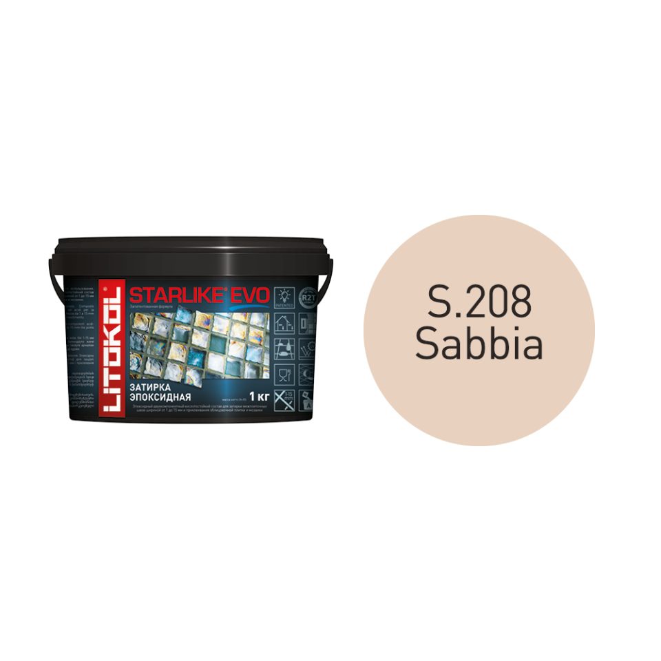 Купить STARLIKE EVO S.208 SABBIA затир.смесь (1kg bucket) в Ростове-на-Дону #2