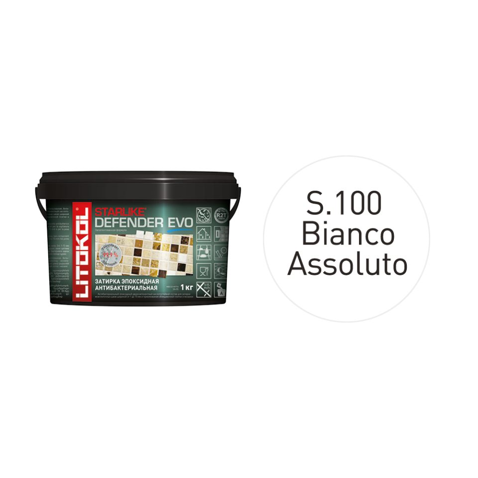 Купить STARLIKE Defender EVO S.100 BIANCO ASSOLUTO антибакт.затир.смесь 2kg bucket в Ростове-на-Дону #2