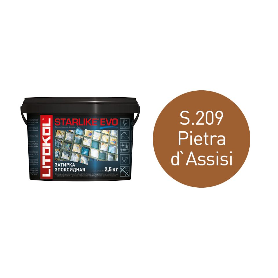 Купить STARLIKE EVO S.209 PIETRA D`ASSISI эпоксидный состав 2,5kg bucket в Ростове-на-Дону #2