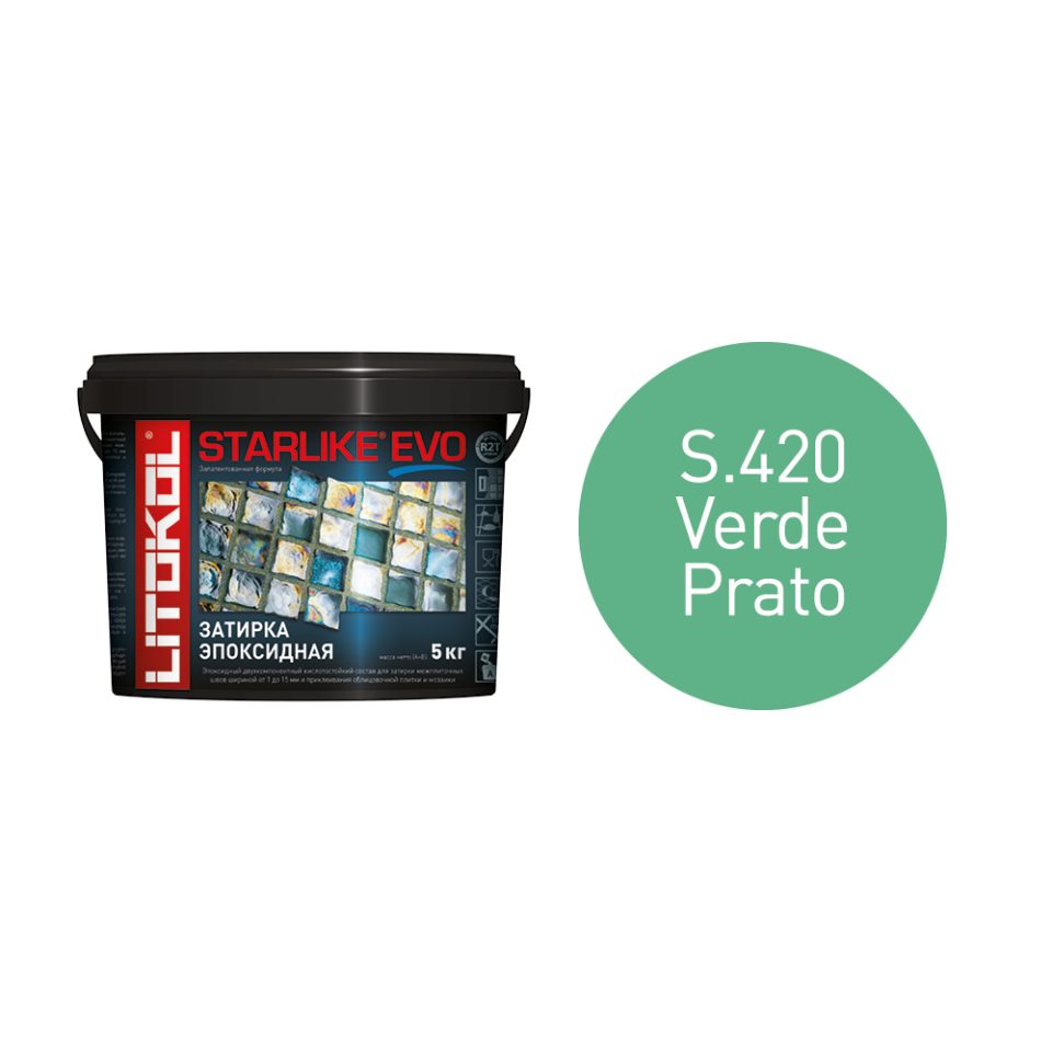 Купить STARLIKE EVO S.420 VERDE PRATO затир.смесь (5kg bucket) в Ростове-на-Дону