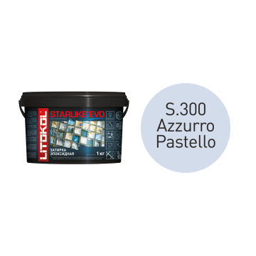 Купить STARLIKE EVO S.300 AZZURRO PASTELLO затир.смесь (1kg bucket) в Белгороде