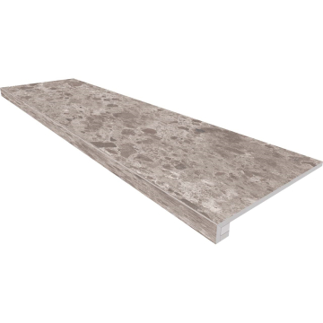 Купить Комплект (Ступень GR02 (33x120x9) непол. (прямоугол. бортик) без насечек + Подступенок (14,5x120x9)) в Москве
