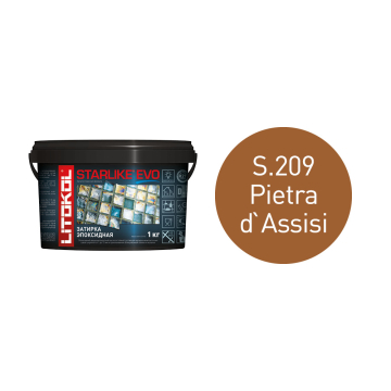 Купить STARLIKE EVO S.209 PIETRA D`ASSISI эпоксидный состав 1,0 kg bucket в Екатеринбурге
