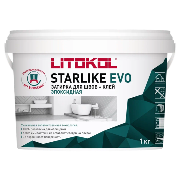 Купить STARLIKE EVO S.810 VERDE CAPRI затир.смесь (1kg bucket) в Красноярске-1