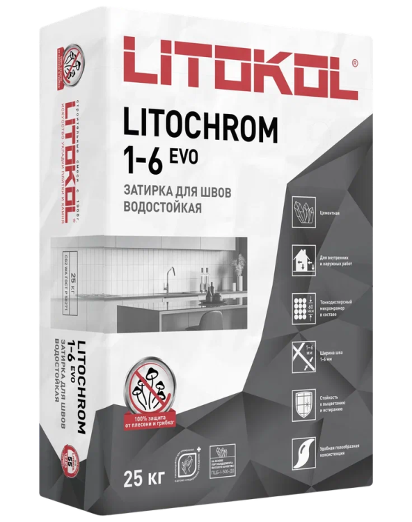 Купить LITOCHROM 1-6 EVO LE 200 белый 25kg bag в Москве-1