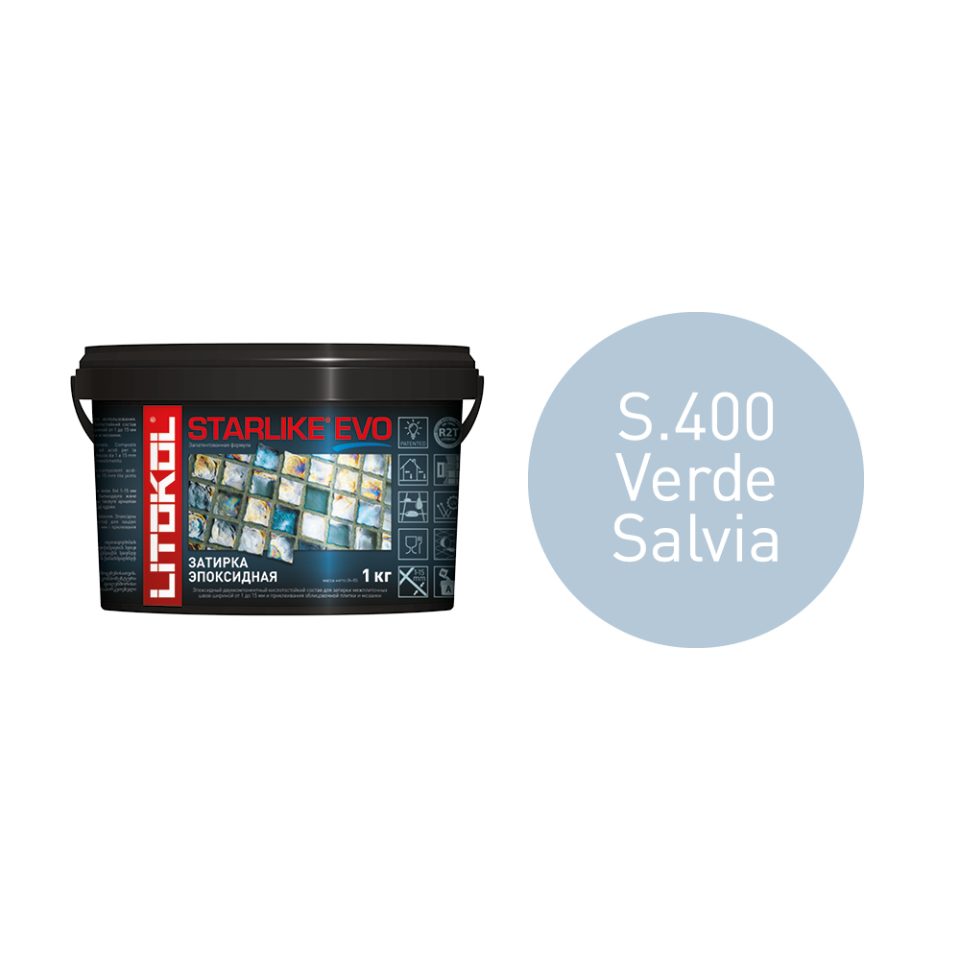 Купить STARLIKE EVO S.400 VERDE SALVIA затир.смесь (1kg bucket) в Ростове-на-Дону