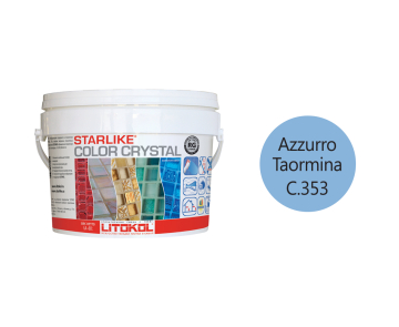 Купить STARLIKE COLOR CRYSTAL C.353 AZZURRO TAORMINA затир.смесь 2,5kg bucket в Новосибирске