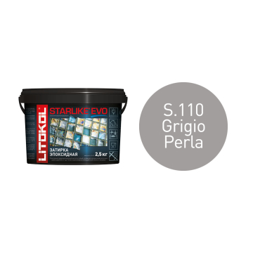Купить STARLIKE EVO S.110 GRIGIO PERLA затир.смесь (2,5kg bucket) в Новосибирске
