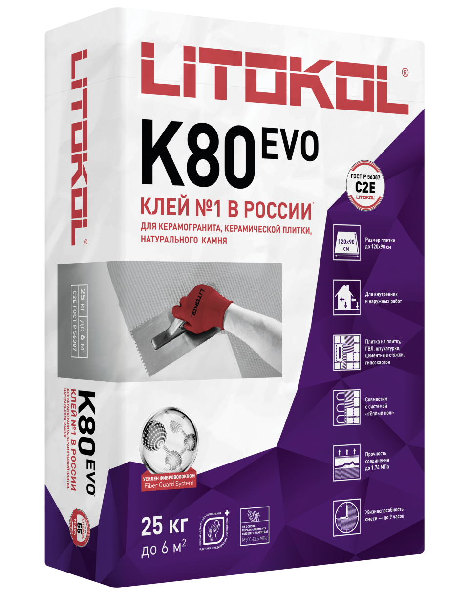 Купить LitoFlex K80-клеевая смесь (25kg bag) в Ростове-на-Дону