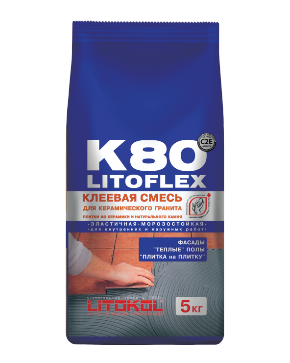 Купить LitoFlex K80-клеевая смесь 5kg Al.bag в Ростове-на-Дону-1