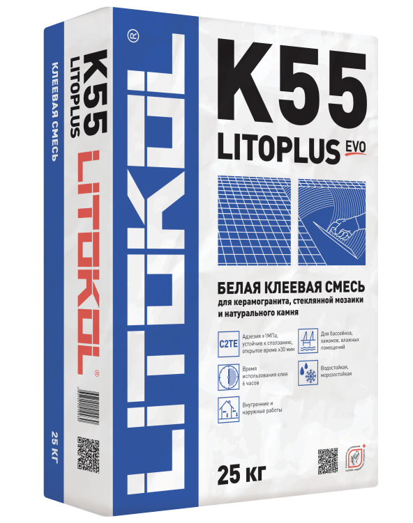 Купить LitoPlus K55-клеевая смесь 25kg bag в Москве-1